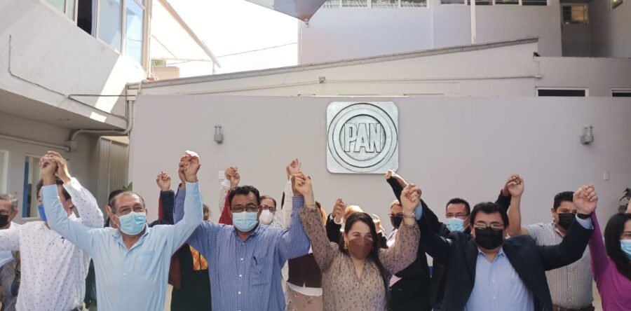 Presenta el PAN a sus tres precandidatos a la candidatura al Gobierno de Oaxaca