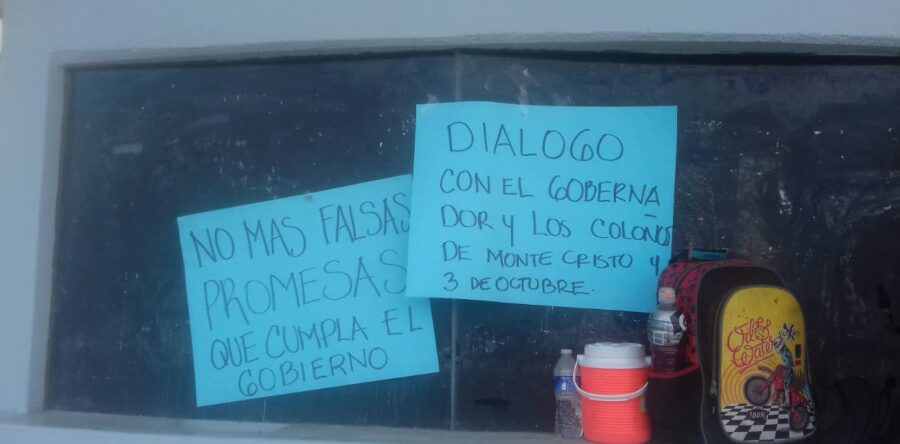 La Organización Libertad del Istmo protesta en Ciudad Administrativa