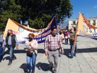 STEUABJO protestó en el Palacio de Gobierno
