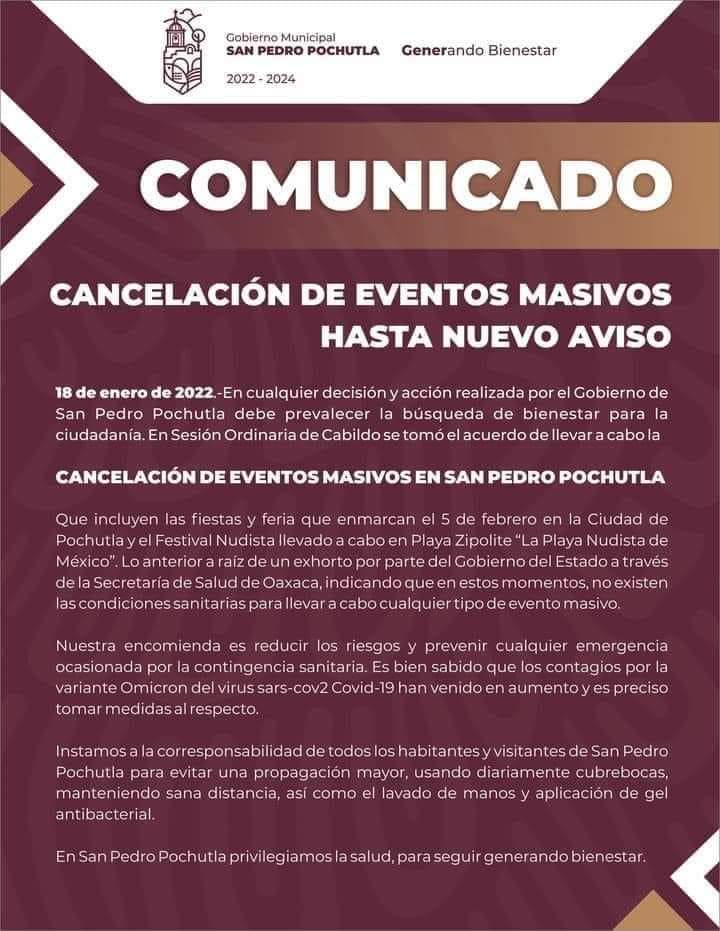 Cancelan el Festival Nudista de Zipolite