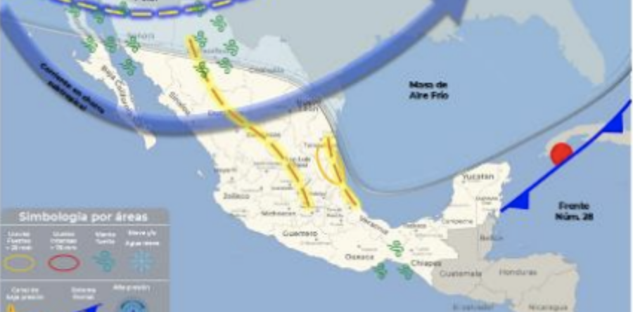 Por Frente Frío se mantendrán vientos fuertes en el Istmo: CEPCO