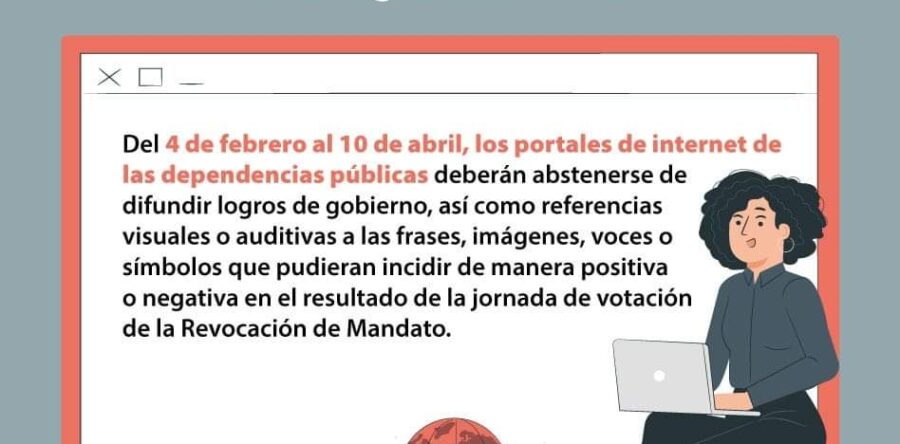 Inicia veda por revocación de mandato en México