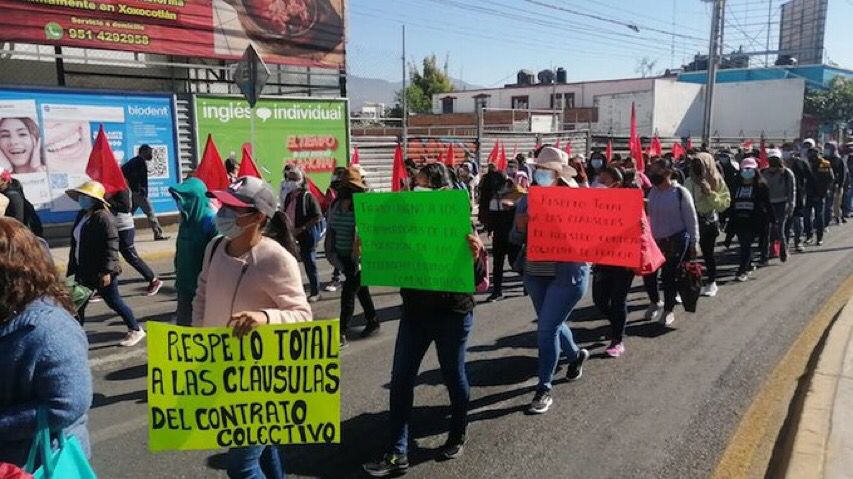 Marchan en defensa del dirigente del SUTTEBCEO, denunciado por violencia de género