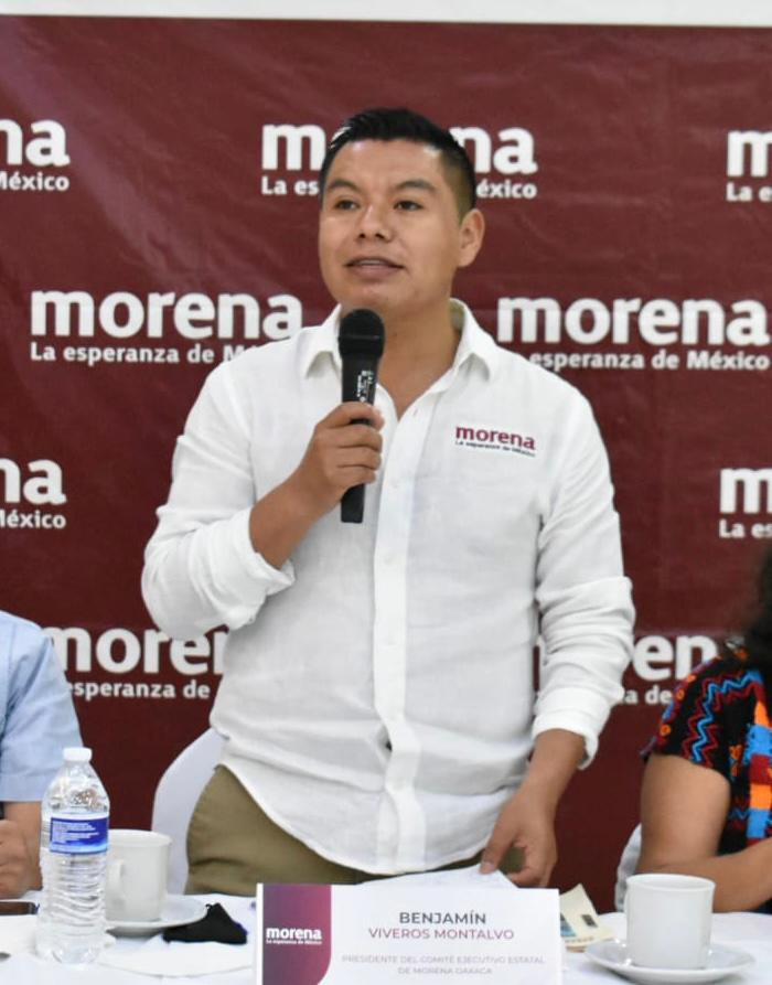 Morena Oaxaca camina fortalecida, unida y con rumbo: Benjamín Viveros
