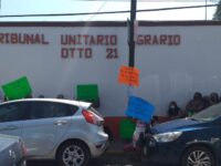 Habitantes de Santa María Coyotepec protestaron en el Tribunal Agrario