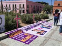Madres Chiapanecas víctimas de feminicidio arribaron a Oaxaca como parte de su caravana a la CDMX