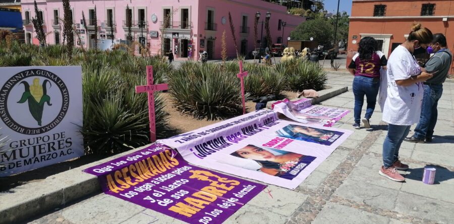 Madres Chiapanecas víctimas de feminicidio arribaron a Oaxaca como parte de su caravana a la CDMX