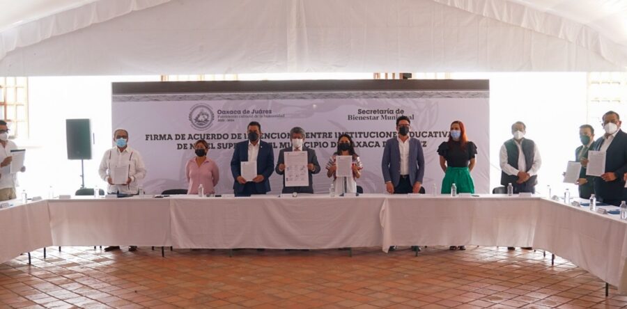 Ayuntamiento de Oaxaca de Juárez firmó un acuerdo de intenciones con Universidades