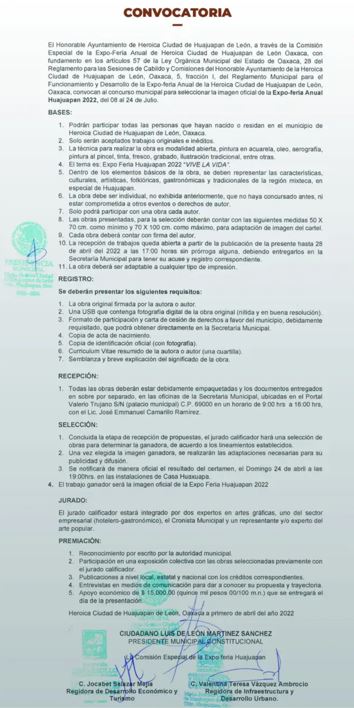 Una convocatoria municipal de penita ajena: Horacio Corro Espinosa