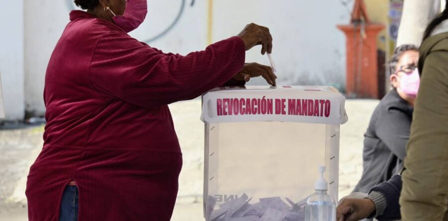 Cada voto de la revocación de mandato costó al erario 102.5 pesos
