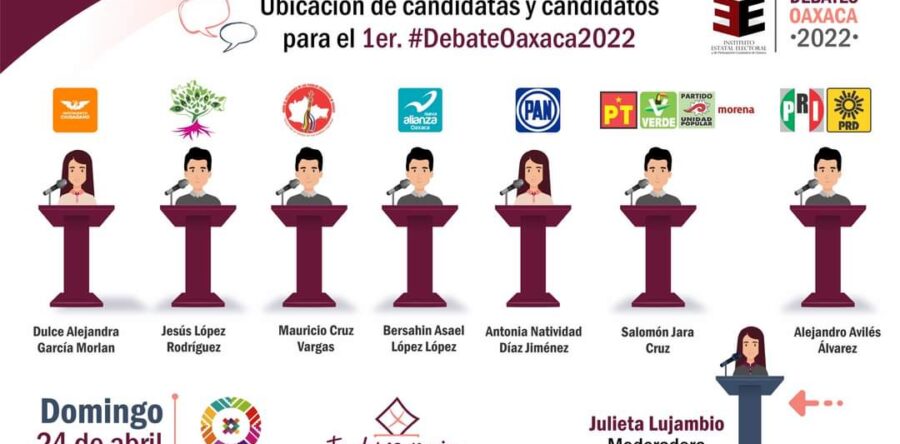 Todo listo para el primer debate de las y los candidatos al gobierno de Oaxaca