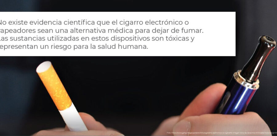 Alerta SSO evitar el uso y consumo de cigarrillos electrónicos