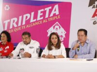 Presenta el Triple AAA apoyos a jefas de familia, aseguró que va a ganar el 5 de junio