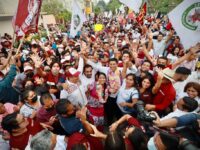 Culmina Salomón Jara gira con nutrido contingente en Xoxocotlán, ofrece atender inseguridad, corrupción y pobreza