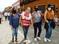 Realizan la Caminata a Ciegas y Rodada en Silla de Ruedas