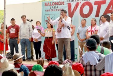 En Pinotepa votarán por Salomón Jara , es la hora del pueblo, aseguran