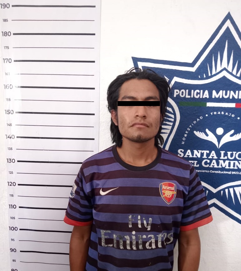 Detienen policías de Santa Lucía del Camino a una persona y resguardan a cría de tigre de bengala