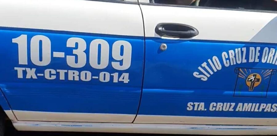 Exhiben a taxista de Santa Cruz Amilpas por amedrentar a una mujer