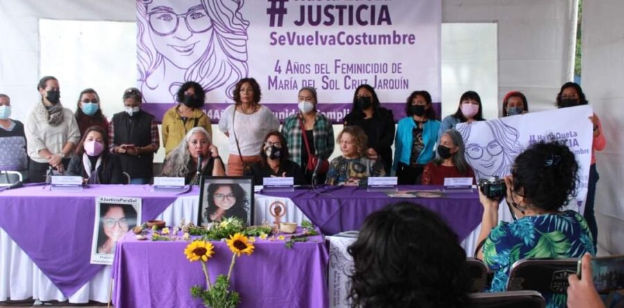 Soledad Jarquín inició una gira internacional en exigencia de justicia para María del Sol