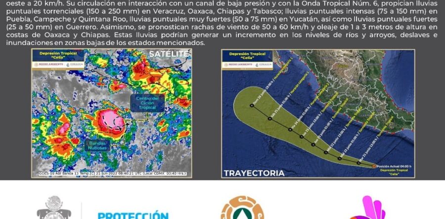 Se esperan lluvias en Oaxaca para las próximas horas