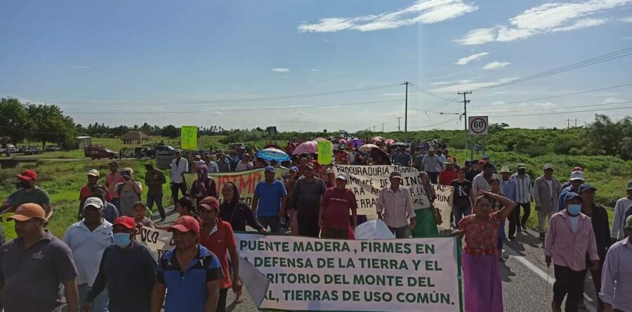 Protestan contra un Parque Industrial del Corredor Interoceánico en Puente Madera