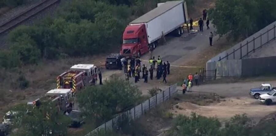 Un oaxaqueño herido dentro del tráiler con al menos 50 migrantes muertos en Texas