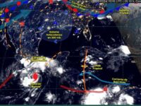 Se desplaza huracán “Bonnie” paralelo a las costas de Oaxaca