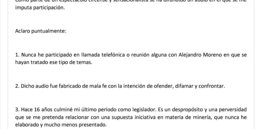 Se deslinda José Murat de audio filtrado por Layda Sansores