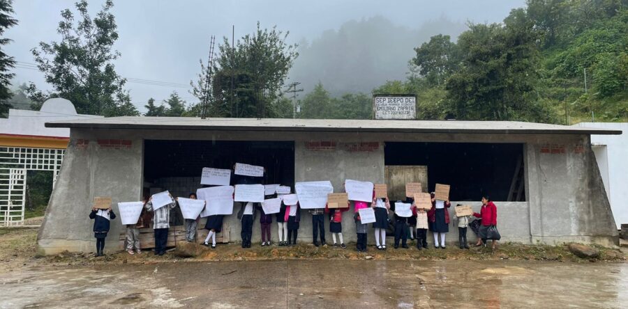 Piden la conclusión de una aula en Huitepec, padres de familia amenazan con movilizarse el próximo 26 de julio