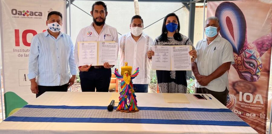 Unen esfuerzos IOA y la Cortv para impulsar el trabajo artesanal de creadores populares de Oaxaca