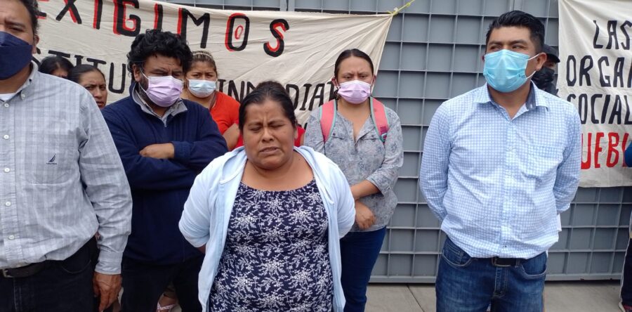 Protesta CODECI contra la Fiscalía General del Estado de Oaxaca