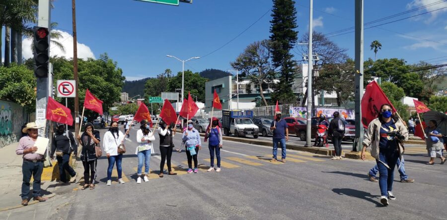Marcha la Sección 22, colectivos y organizaciones sociales por el Día Internacional de la Desaparición Forzada