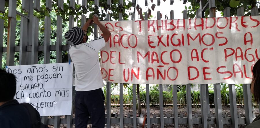 Ex trabajadores del MACO exigen sus pagos pendientes