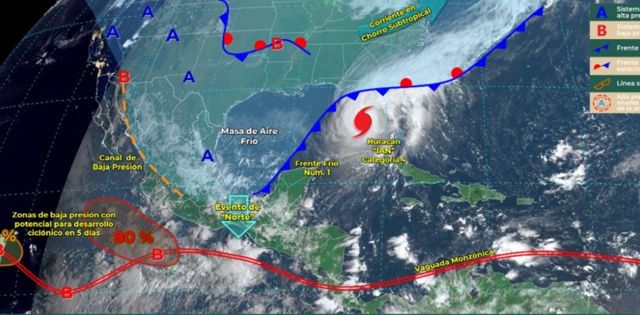 Frente frío número uno generará lluvias con tormentas fuertes en varias zonas de Oaxaca