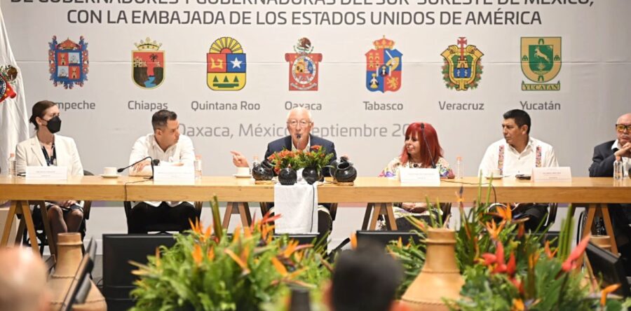 Oaxaca, sede del Sexto Encuentro de Gobernadores y Gobernadoras del sur-sureste con la Embajada de los Estados Unidos de América