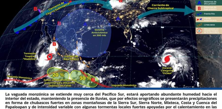 Seguirán las lluvias en Oaxaca, CEPCO exhorta a seguir las recomendaciones
