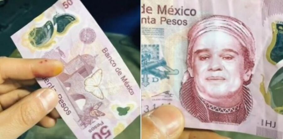 Alerta Banco de México: circulan billetes de 50 pesos con la cara de Juan Gabriel