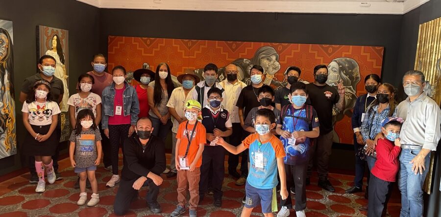 Artistas comparten visita guiada a talleristas y alumnos de la CCO