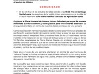 MULTI denuncia asesinato de uno de sus militantes