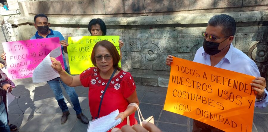 Pobladores de San Sebastián Tutla pide respeto a sus derechos electorales