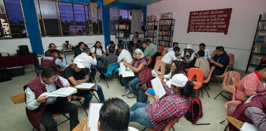 Morena inaugura Escuela de Formación Política en Teotitlán de Flores Magón