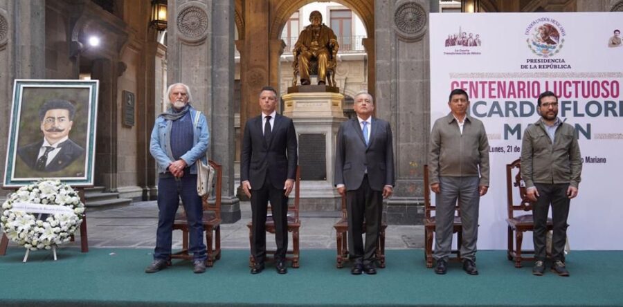 Participa Gobernador electo de Oaxaca en conmemoración de los 100 años del fallecimiento de Ricardo Flores Magón