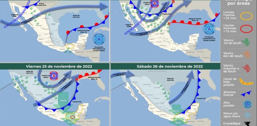 Anuncia CEPCO clima invernal más activo para esta semana en Oaxaca