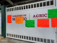 Continúa la protesta de los consejos de abasto comunitario rural en Segalmex-Diconsa