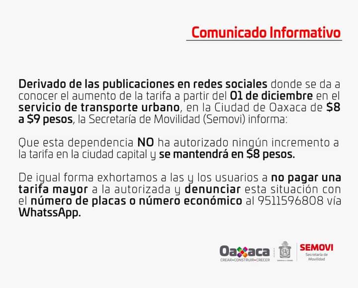 No habrá incremento al pasaje en los urbanos: Semovi