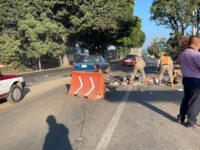 Quitan basura que los vecinos fueron a dejar en la Avenida Símbolos Patrios