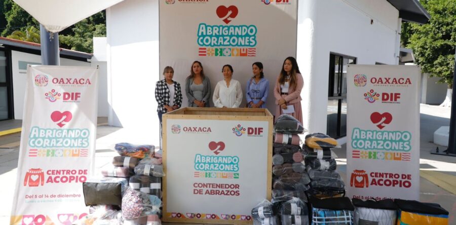 Las y los oaxaqueños más vulnerables, sentirán el abrazo de la sociedad en esta temporada invernal