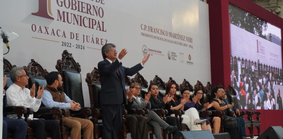 Rinde su primer informe de gobierno el edil capitalino Francisco Martínez Neri