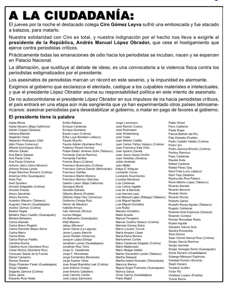 Del periodismo de crítica al periodismo de militancia opositora | Carlos Ramírez