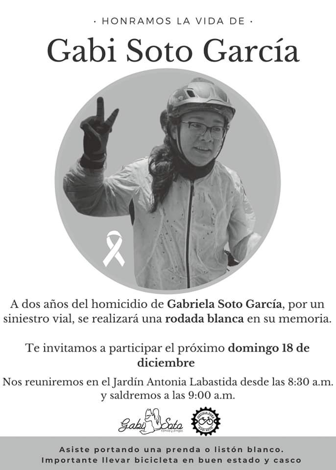 Realizarán una rodada blanca para exigir justicia para todos los que todavía andan en bicicleta